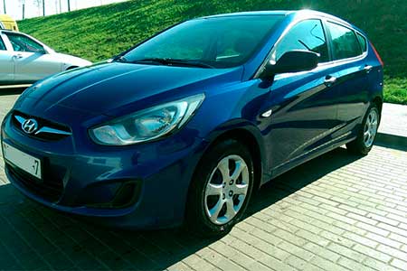 Hyundai Accent 2012 — аренда от 110 Br/сутки