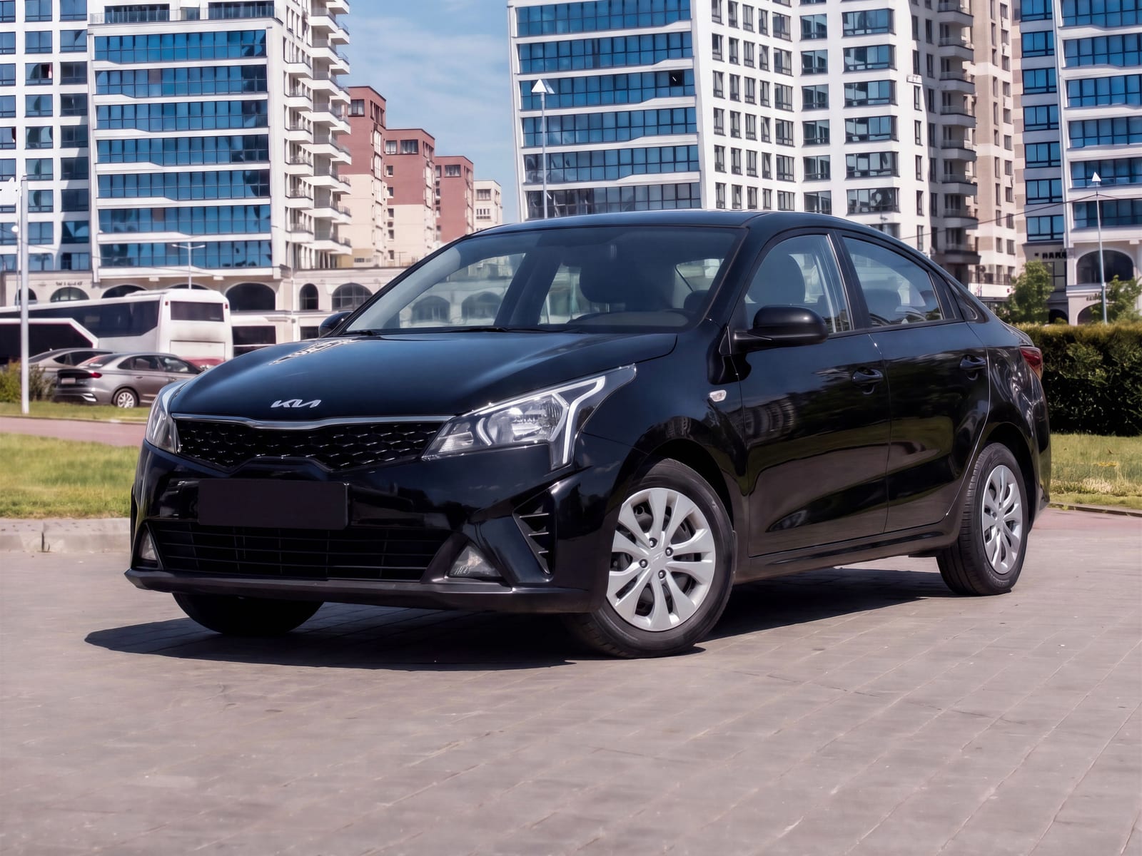 Kia Rio Black 2022 года в аренду в Минске