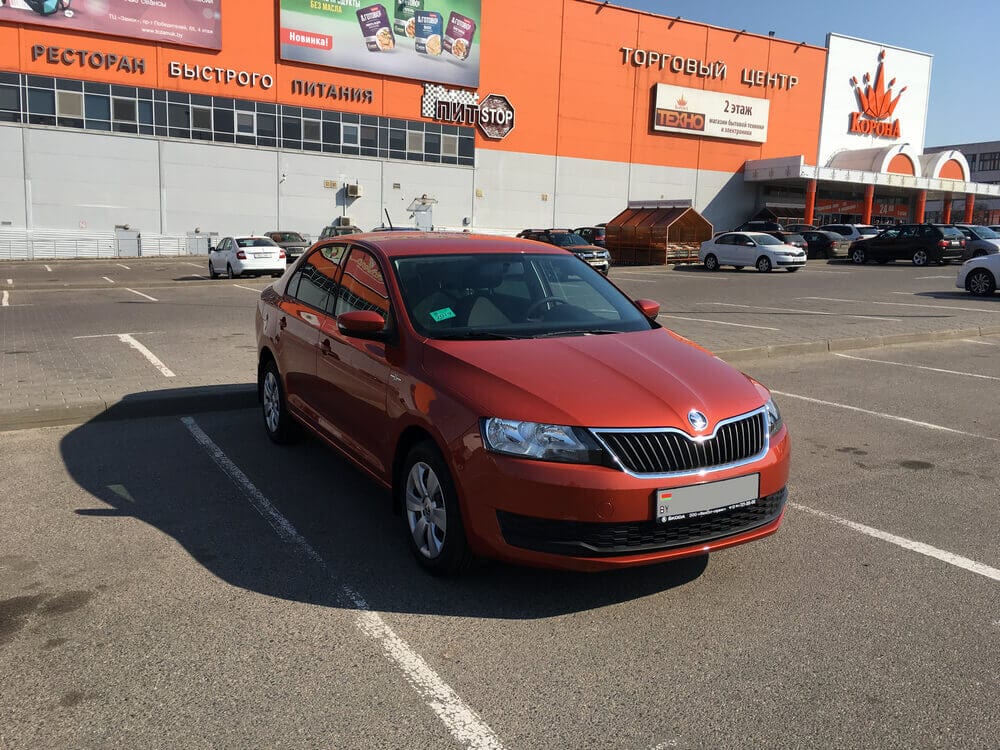 Skoda Rapid Hockey Edition (оранжевый) 2019 года в аренду в Минске