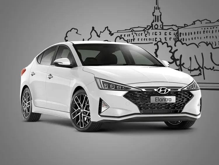 Hyundai Elantra 2023 года в аренду в Минске