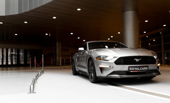 Ford Mustang Grey 2020 года в аренду в Минске