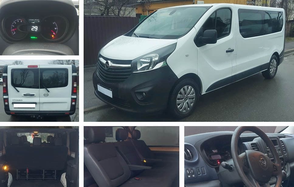 Opel Vivaro (9 мест) 2019 — аренда от 170 Br/сутки