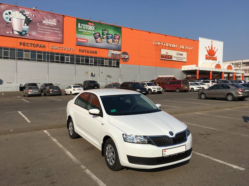 Skoda Rapid Hockey Edition (белый) 2019 года в аренду в Минске