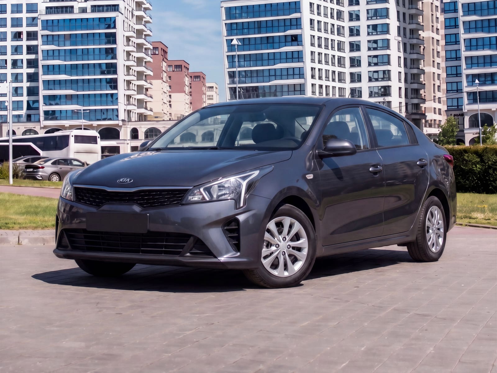 Kia Rio Grey 2022 года в аренду в Минске