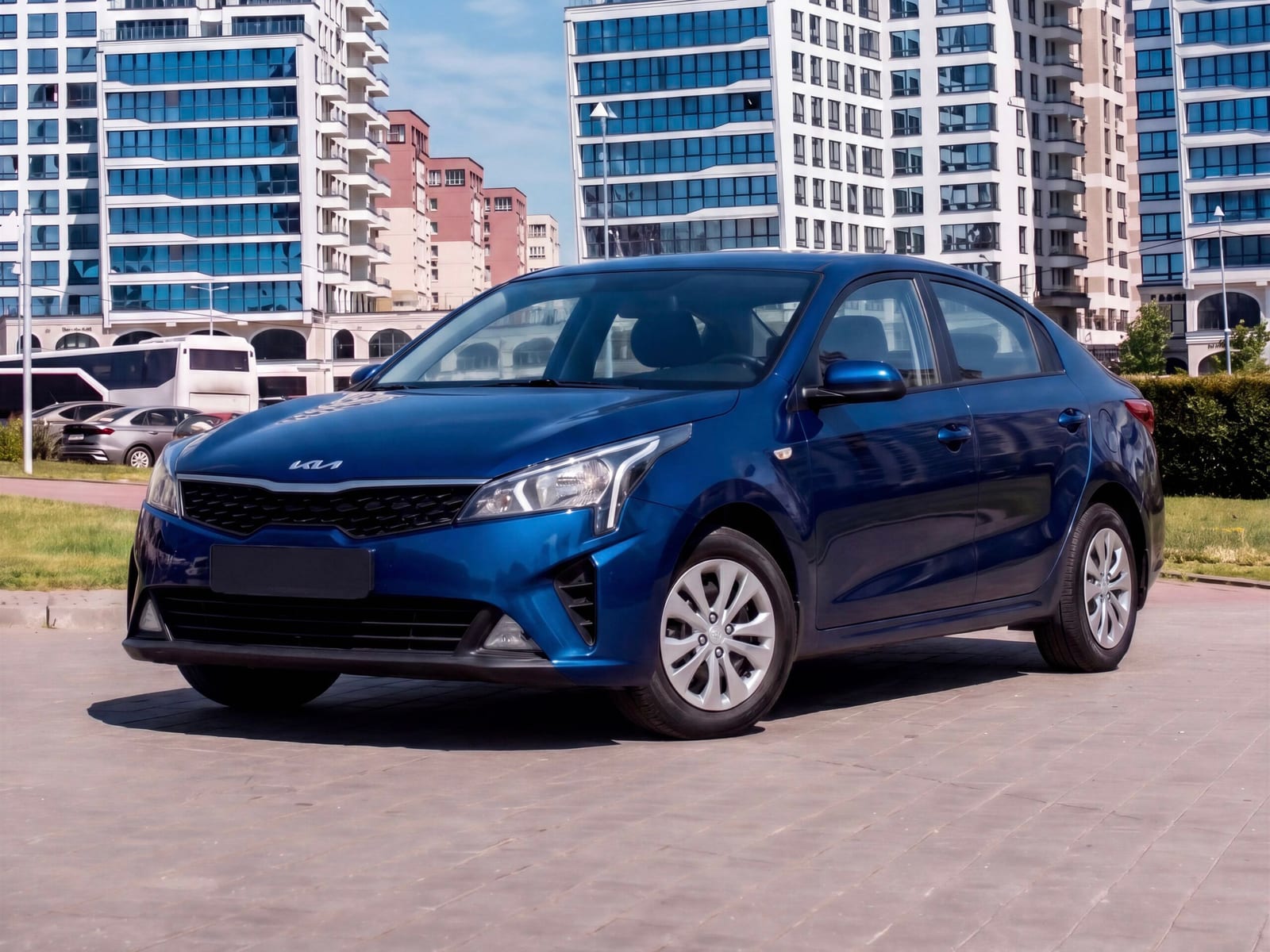 Kia Rio Blue 2022 года в аренду в Минске