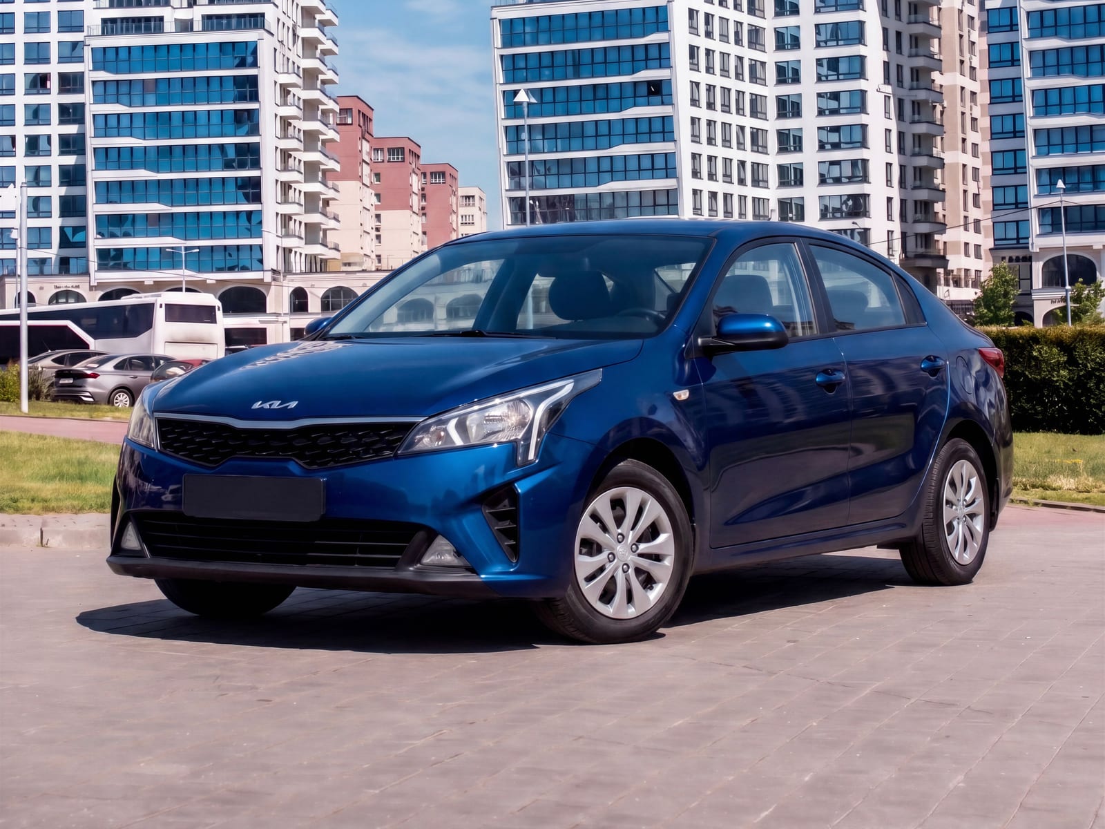 Kia Rio Blue 2022 года в аренду в Минске