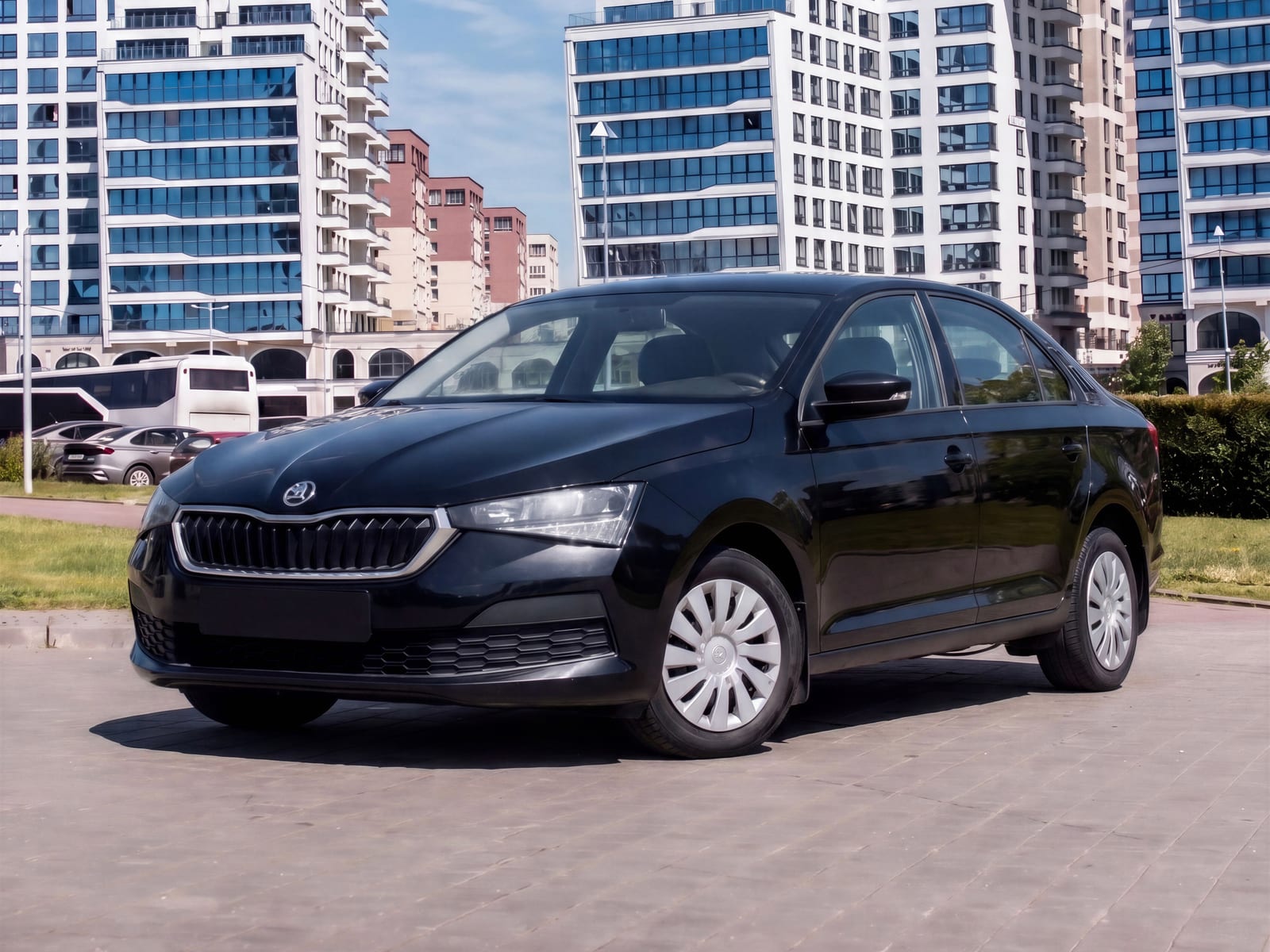 Skoda Rapid Black 2020 года в аренду в Минске
