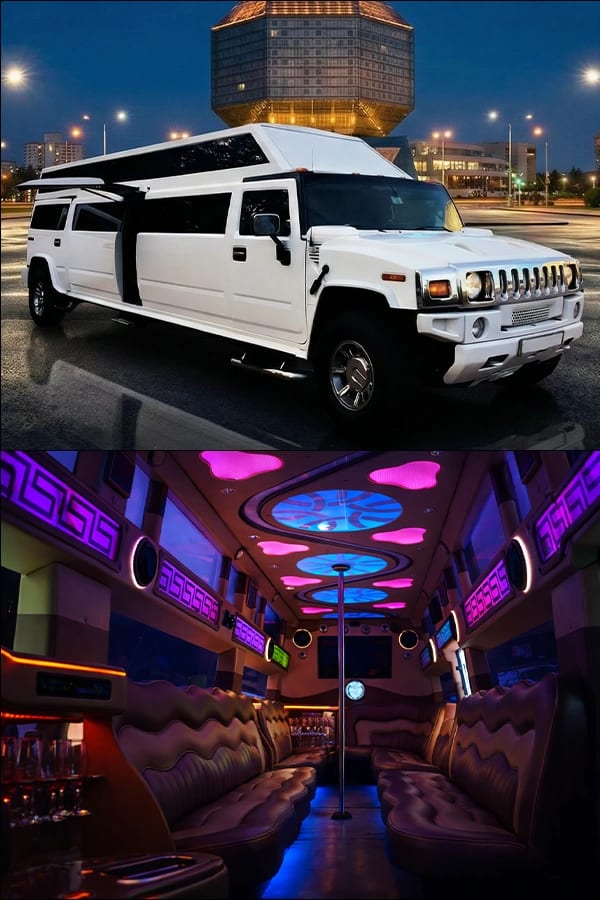 Hummer H2 Limousine (2-этажный) — аренда, от 2400 Br/сутки