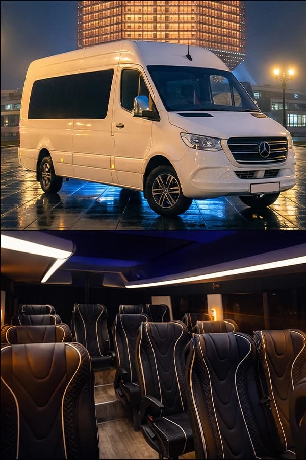 Mercedes-Benz Sprinter VIP White — аренда, от 900 Br/сутки